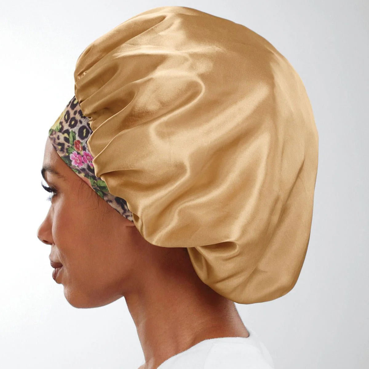 Printed Satin Sleep Bonnet - Image 3